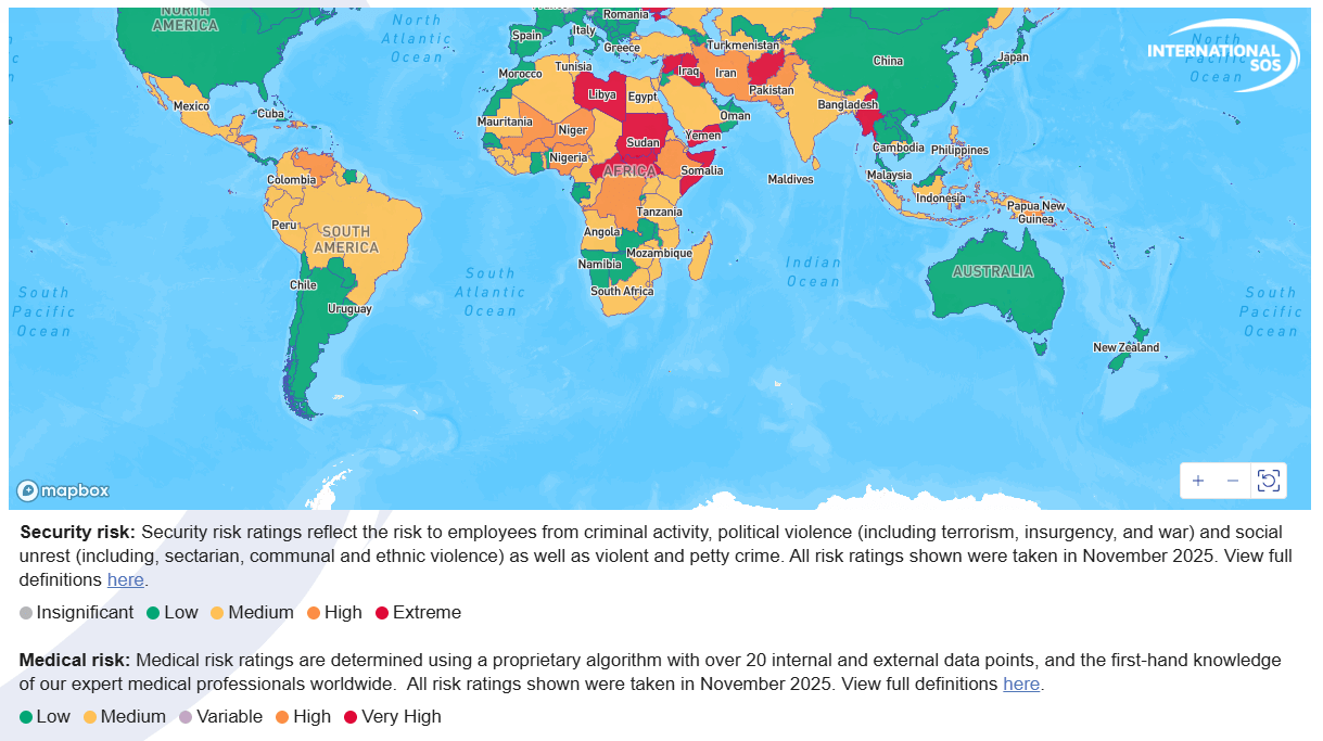 Carte des risques 2026