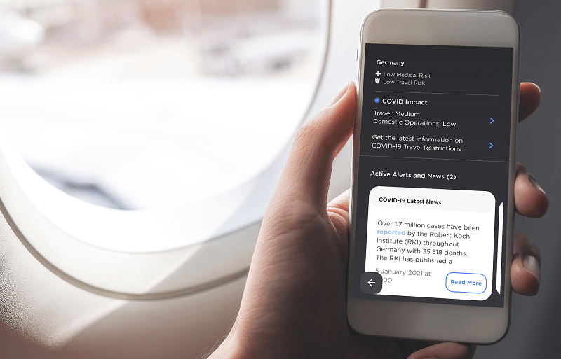COVID Information on App